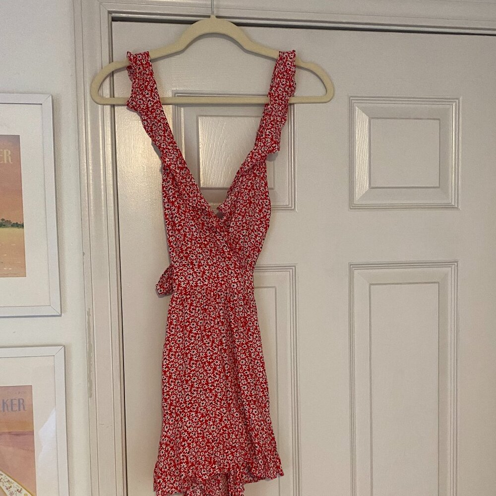 Red Floral Dress